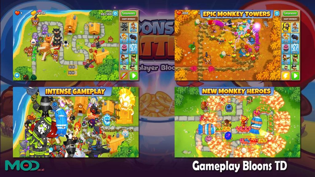 Gameplay Bloons TD