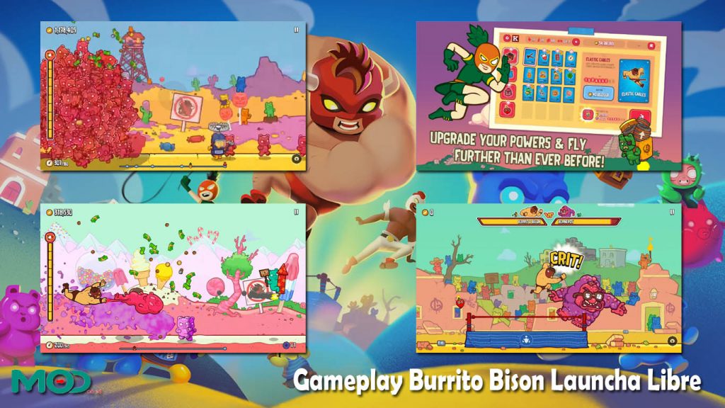 Gameplay Burrito Bison Launcha Libre