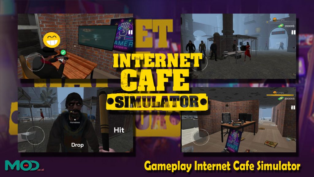 Gameplay Internet Cafe Simulator