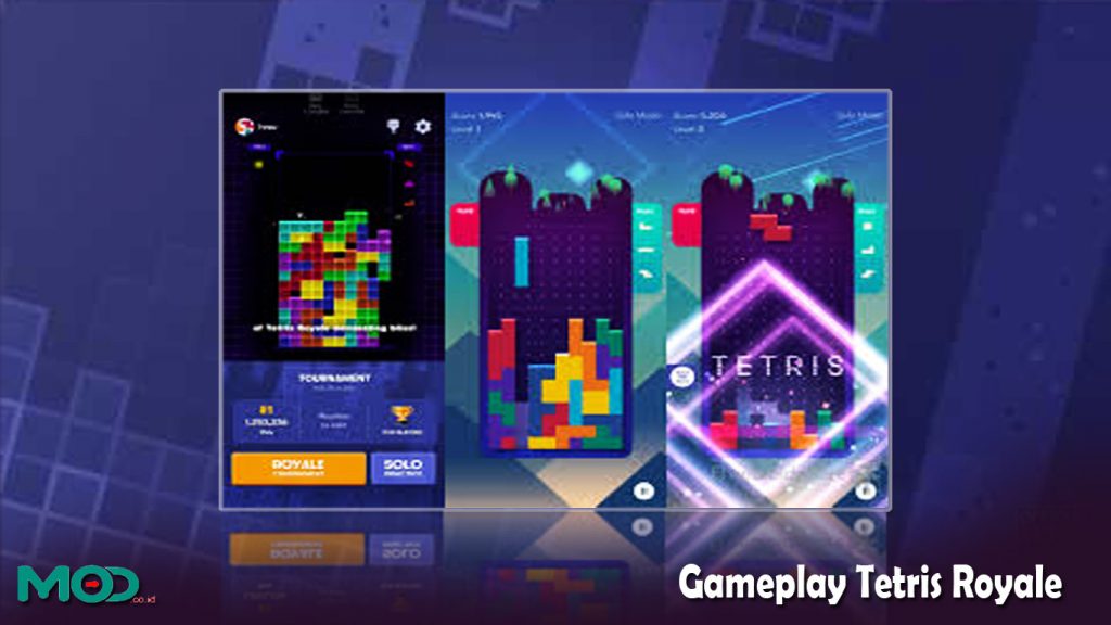 Gameplay Tetris Royale